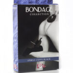 Меховые оковы на ноги черные Bondage