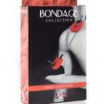 Меховые оковы на ноги красные Bondage